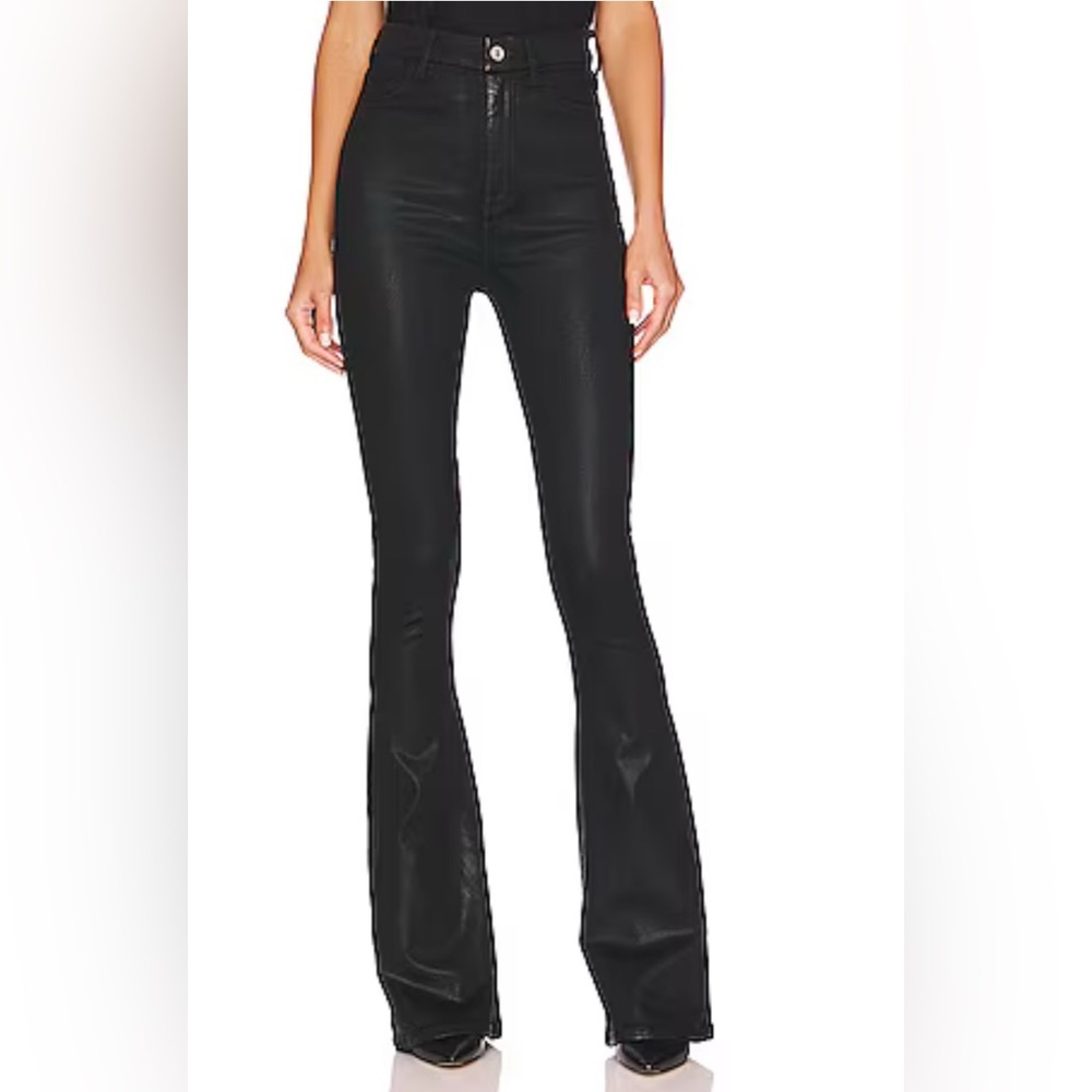 7 For All Mankind Black Flare Jeans